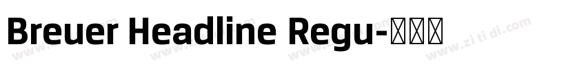Breuer Headline Regu字体转换